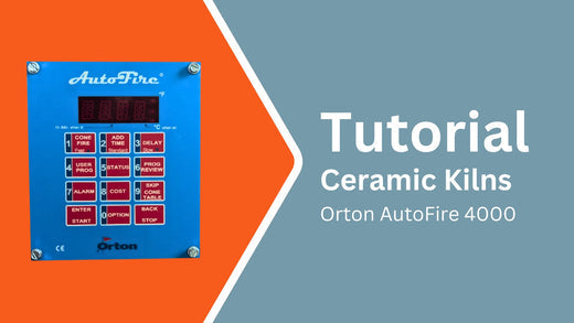 Jen-Ken Kilns graphic with image of controller board with text: Tutorial - Ceramic Kilns - Orton AutoFire 4000