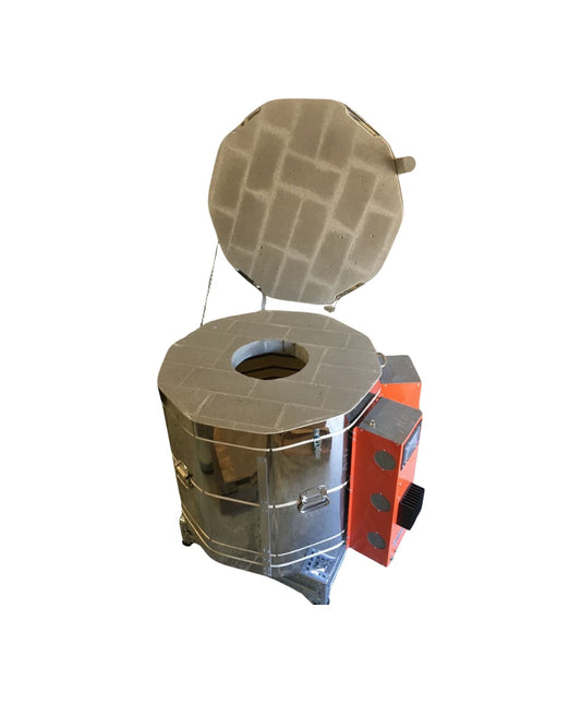 Jen-Ken Kilns Double Wall Crucible - open