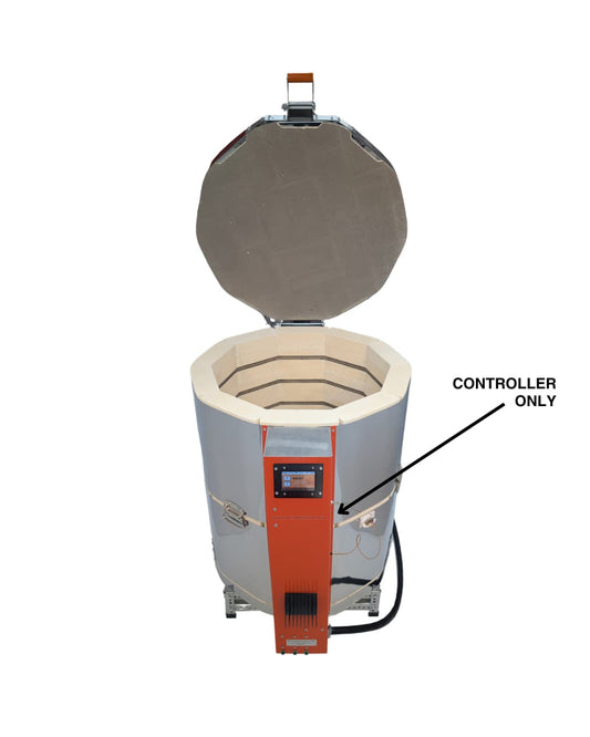 Jen-Ken Mega Coil kiln with SDS Industries TAP II Controller (open)