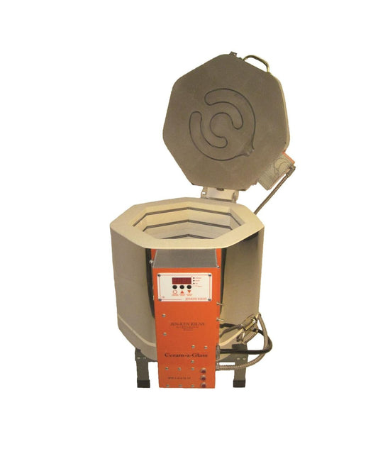 Jen-Ken Kilns Ceram-a-Glass 1513 kiln open