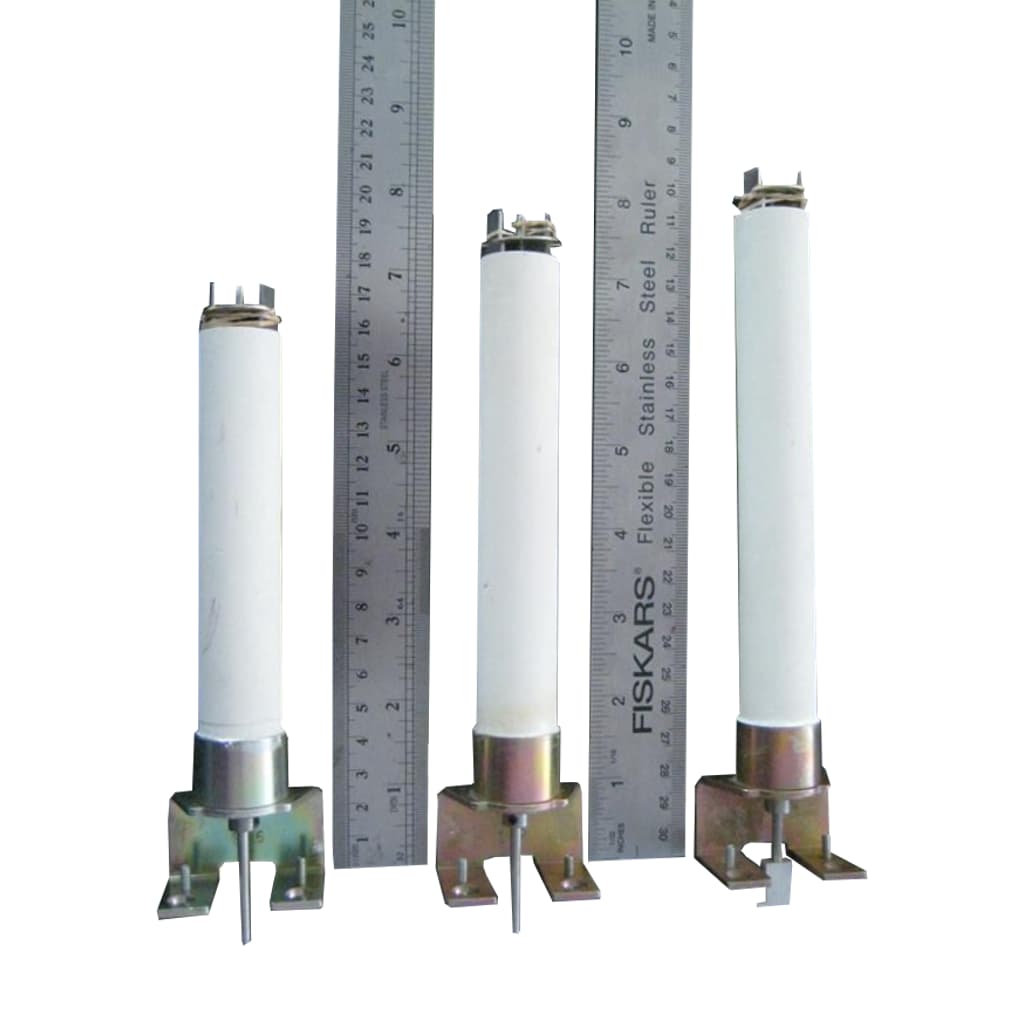 kiln sitter tube assembly: short, long, and extra long, with rulers