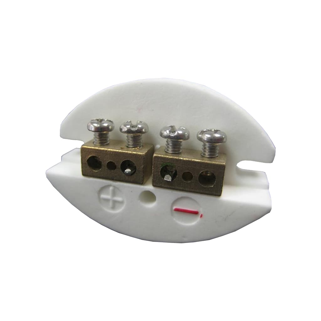 Jen-Ken Kilns thermocouple connecting block - porcelain oval style