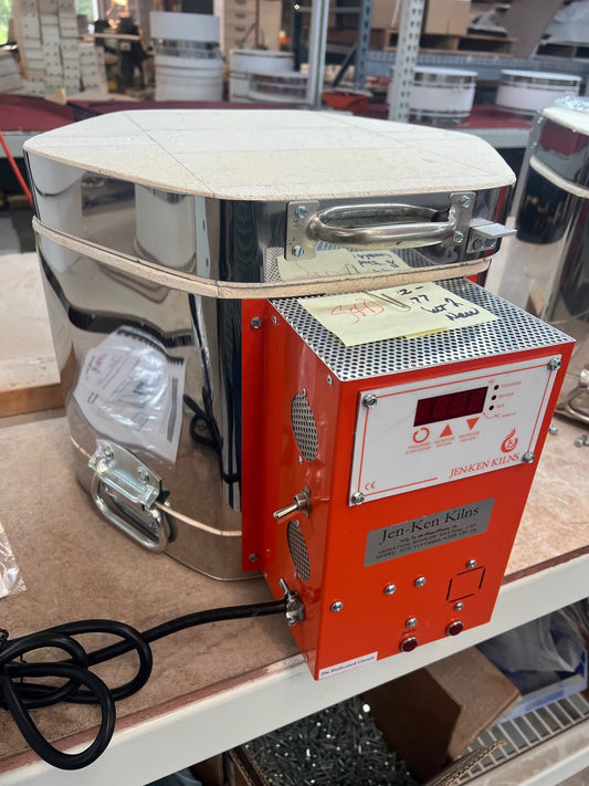 Jen-Ken Kilns AF3C 11/9 Ceramic Kiln garage sale - side/tilt view