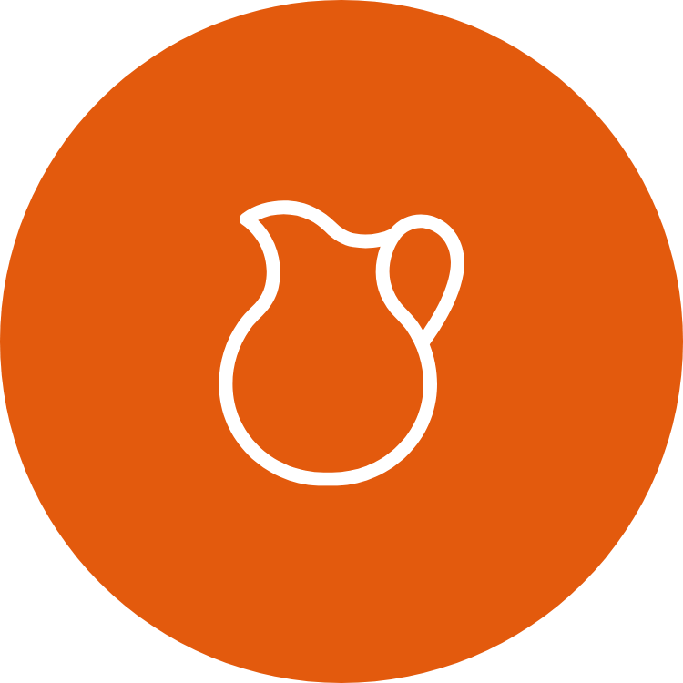 Jen-Ken Kilns vase icon orange