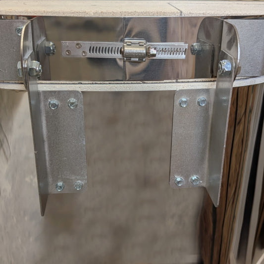 Jen-Ken Kilns kiln hinge rear view