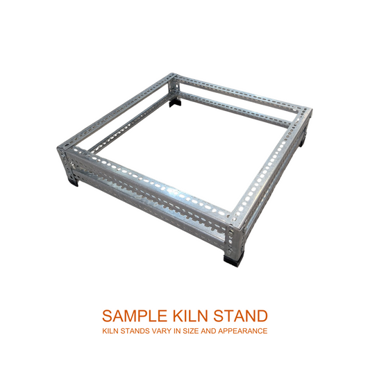 short steel kiln stand sample aerial view