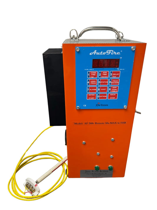 Jen-Ken Kilns Orton AutoFire 4000 12-Button Controller with thermocouple: front view