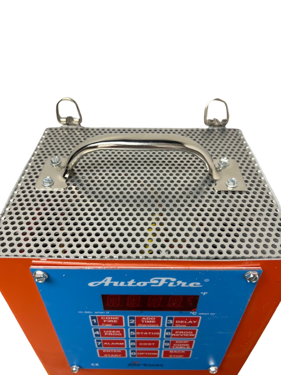 Jen-Ken Kilns Orton AutoFire 4000 12-Button Controller with thermocouple: top view