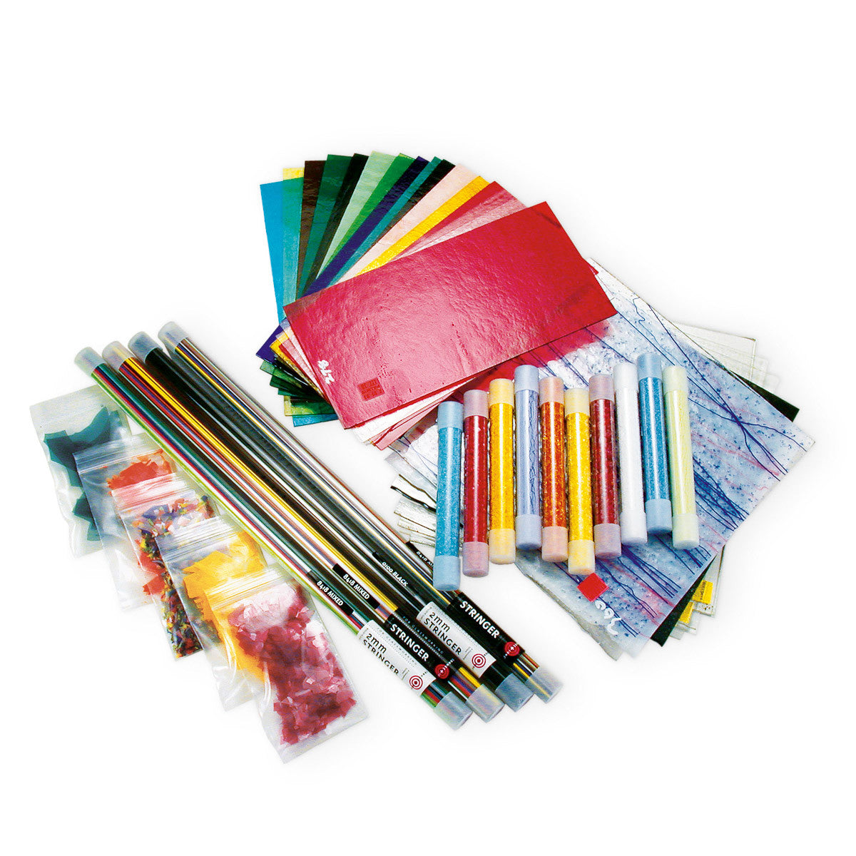 Jen-Ken Kilns/Bullseye Studio Fuser Pack glass pieces