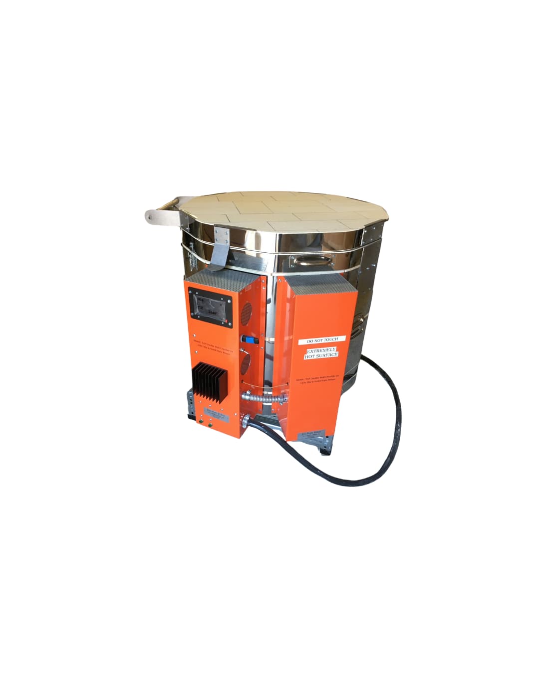 Jen-Ken Kilns Double Wall Crucible - closed/side