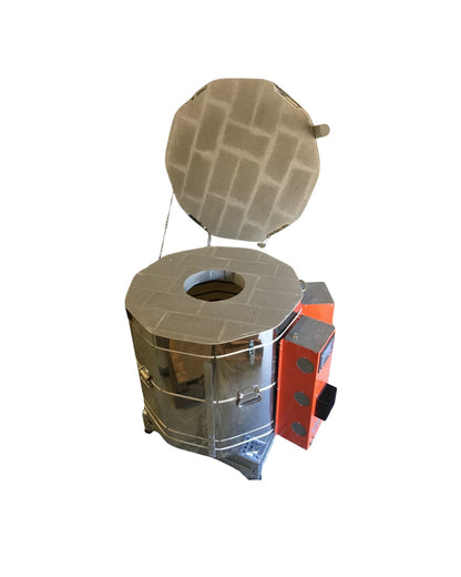 Jen-Ken Kilns Double Wall Crucible - open