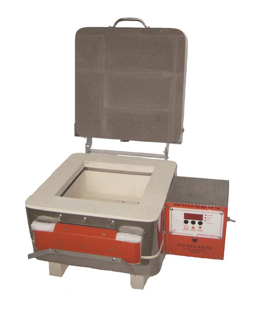 Jen-Ken Kilns Cube 2 with 2" Flip Door kiln open