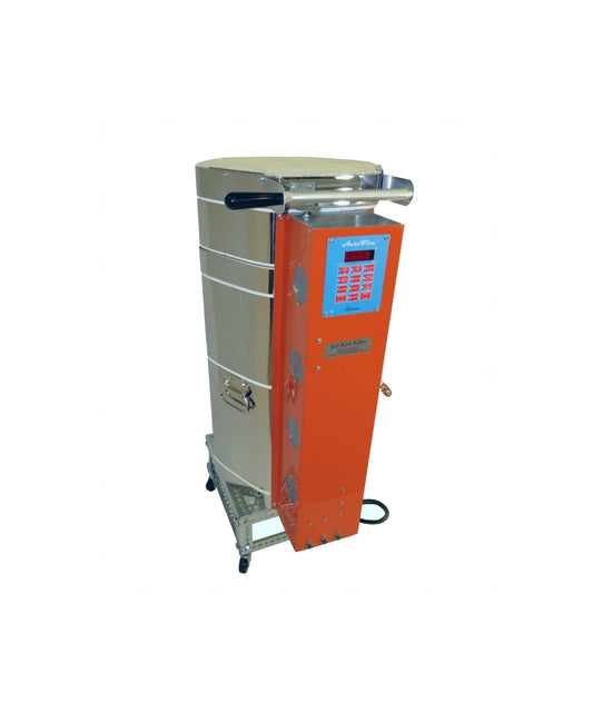 Jen-Ken Kilns Vertical Air Bath 30 knife kiln closed