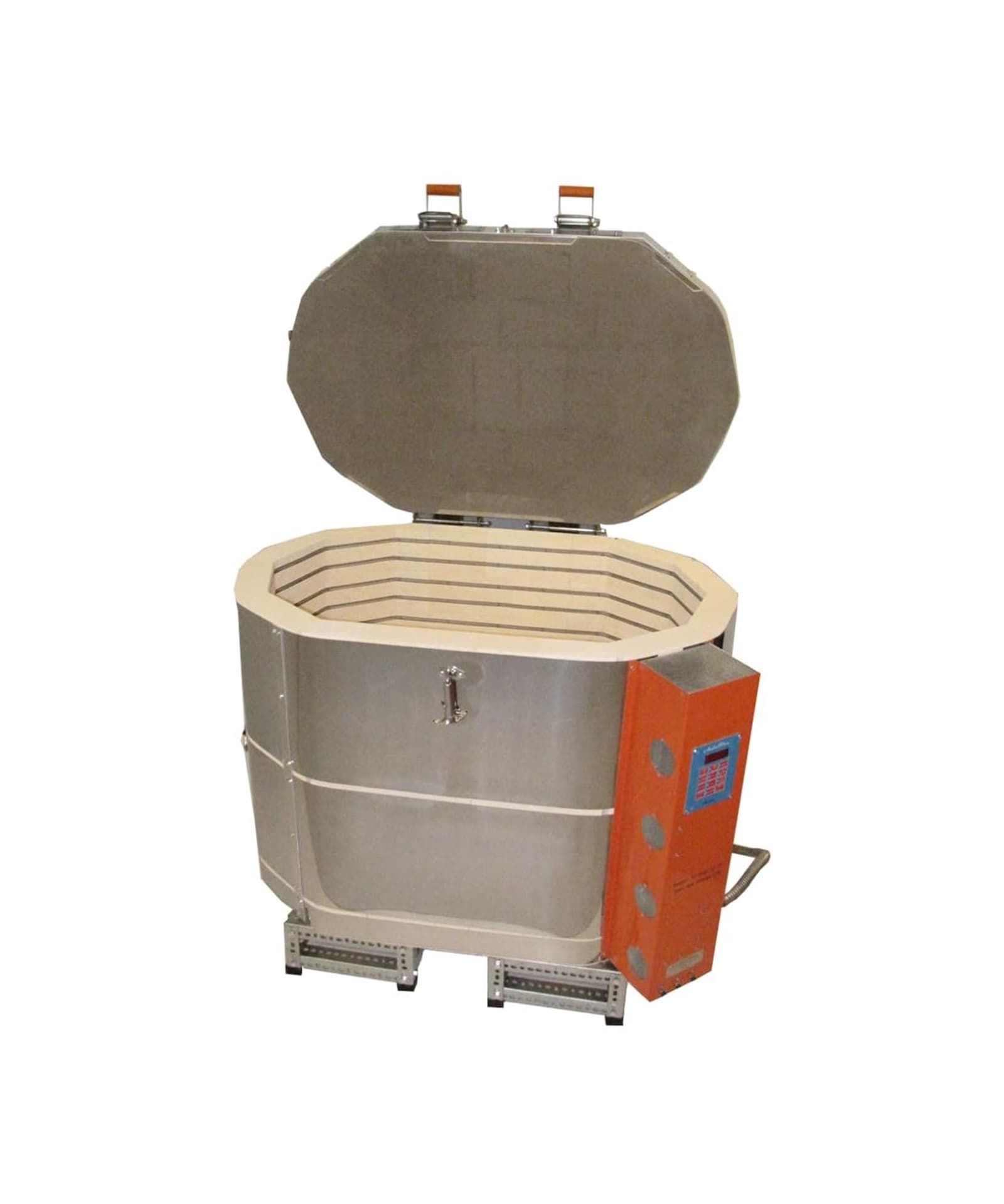 Jen-Ken Kilns Oval 27 3" kiln open
