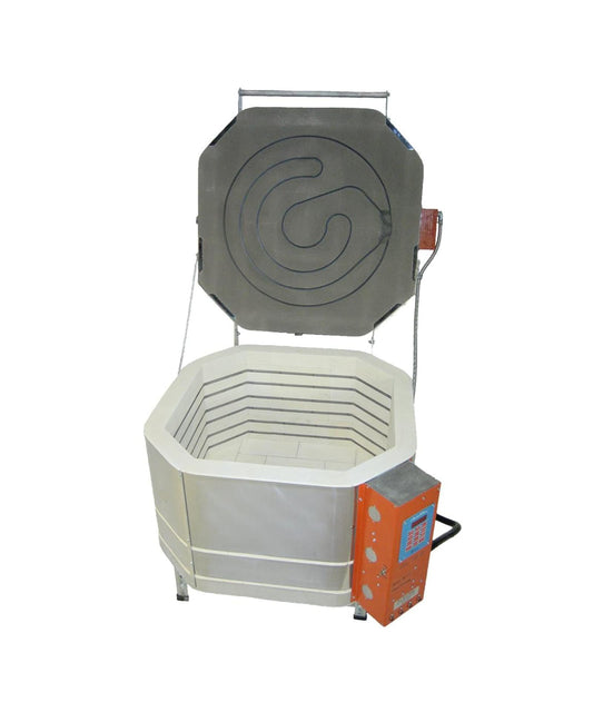 Jen-Ken Kilns JK Squared 15" Glass Casting Kiln open
