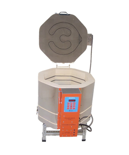 Jen-Ken Kilns 1815 Glass Casting kiln open