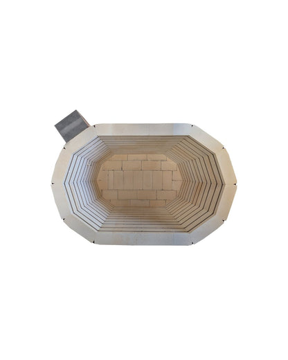 Jen-Ken Kilns Oval 27 3" kiln - top view (iinside)