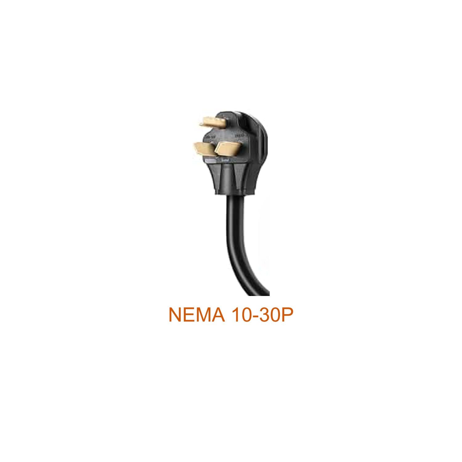 Jen-Ken Kilns power cord closeup of a NEMA 10-30P plug