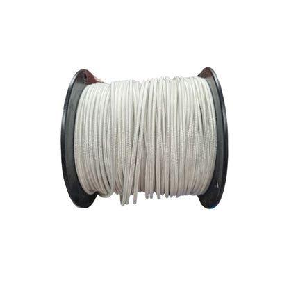 spool of white 14-gauge high temperature kiln wire

