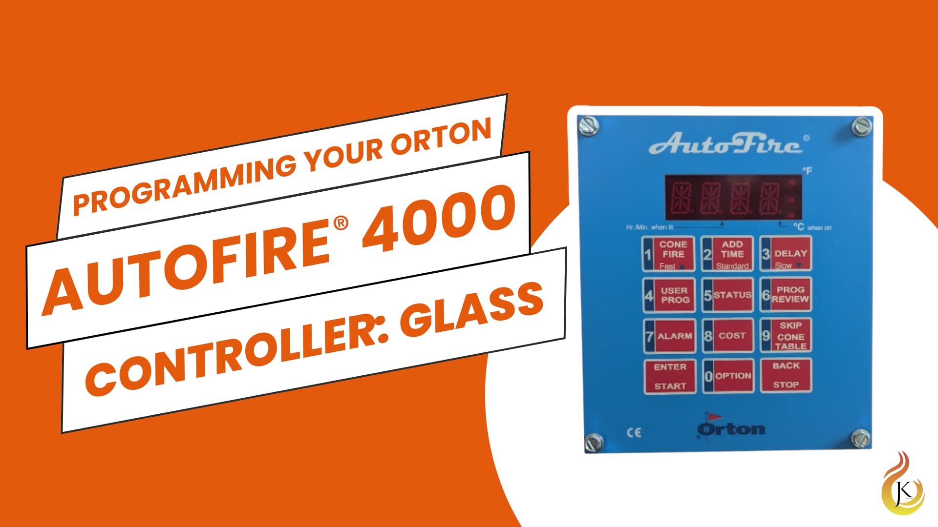 Load video: Learn the basics of setting up your Jen-Ken glass kiln&#39;s Orton AutoFire 4000 12-button controller.