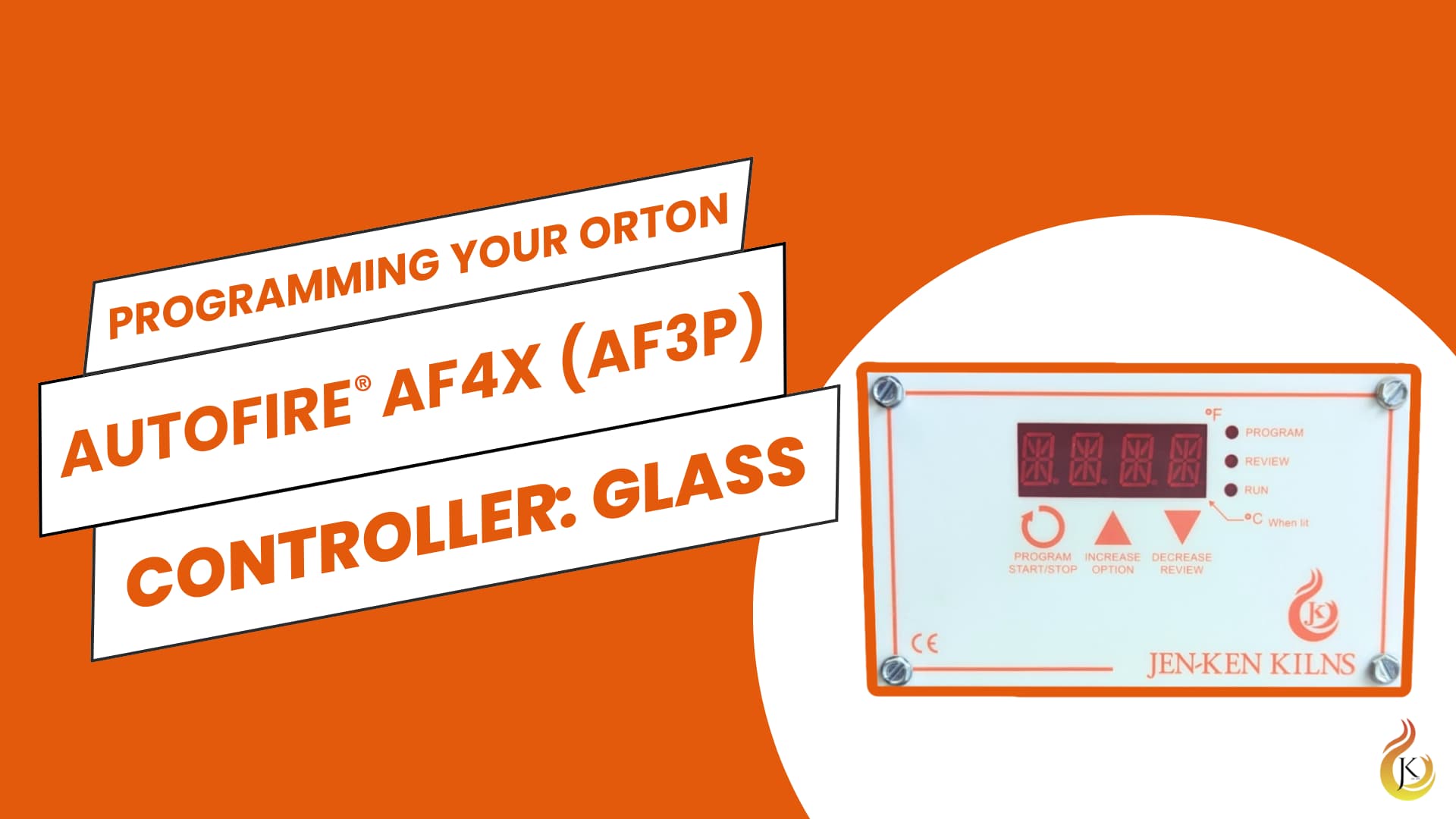 Load video: Learn the basics of setting up your Jen-Ken glass kiln&#39;s Orton AutoFire AF4X (AF3P) controller.